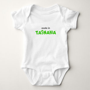 Made in Tasminia Funny Cute Baby Bodysuit