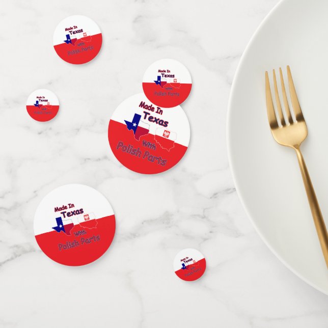 Made In Texas With Polish Parts Confetti (Group)