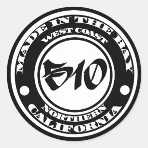 Made in the 510 classic round sticker