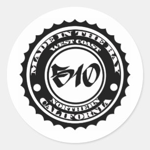 Made in the 510 classic round sticker