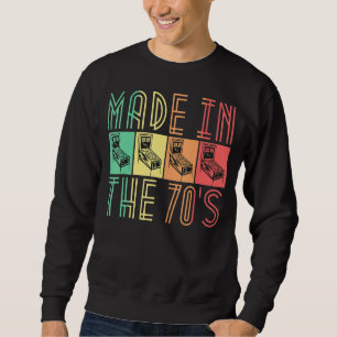 Made In The 70s Pinball Retro Arcade For Men Sweatshirt