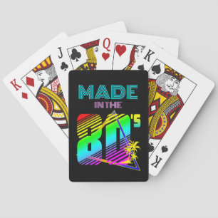 MADE IN THE 80'S COLORFUL NATURE PLAYING CARDS