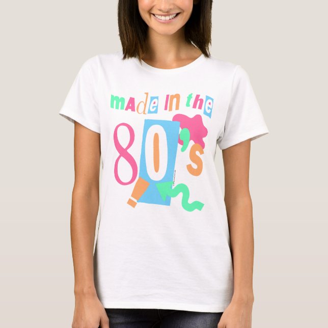 Made in the 80s Pastel Eighties Retro T-Shirt (Front)
