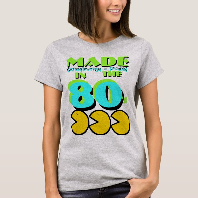 Made in the 80's Retro colours T-Shirt (Front)