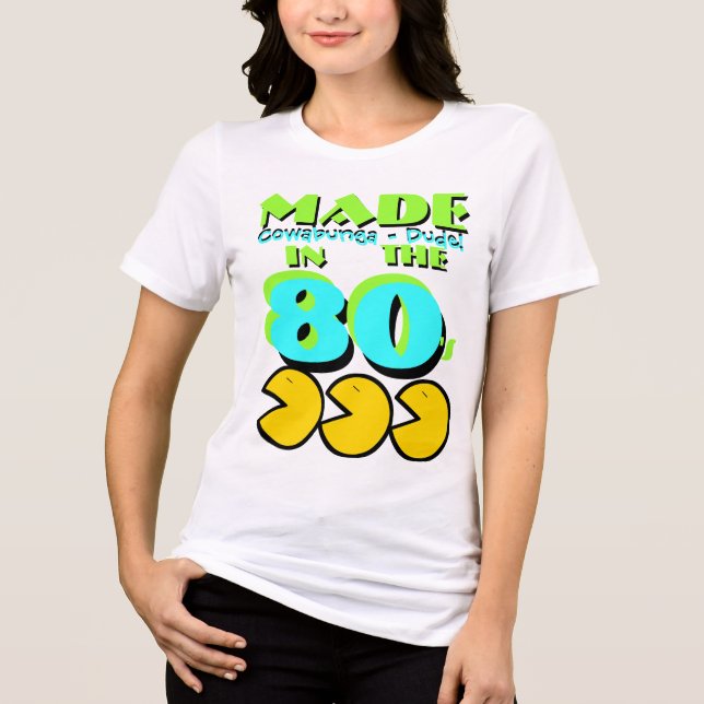 Made in the 80's Tri-Blend shirt (Front)