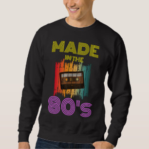MADE IN THE 80'S VINTAGE CASSETTE TAPE SWEATSHIRT