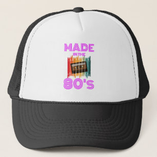 MADE IN THE 80'S VINTAGE CASSETTE TAPE TRUCKER HAT