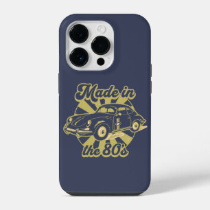 made in the 80's vintage golden classic car lovers iPhone 14 pro case