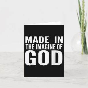 Made In The Image Of God Jesus Christian Bible Say Card