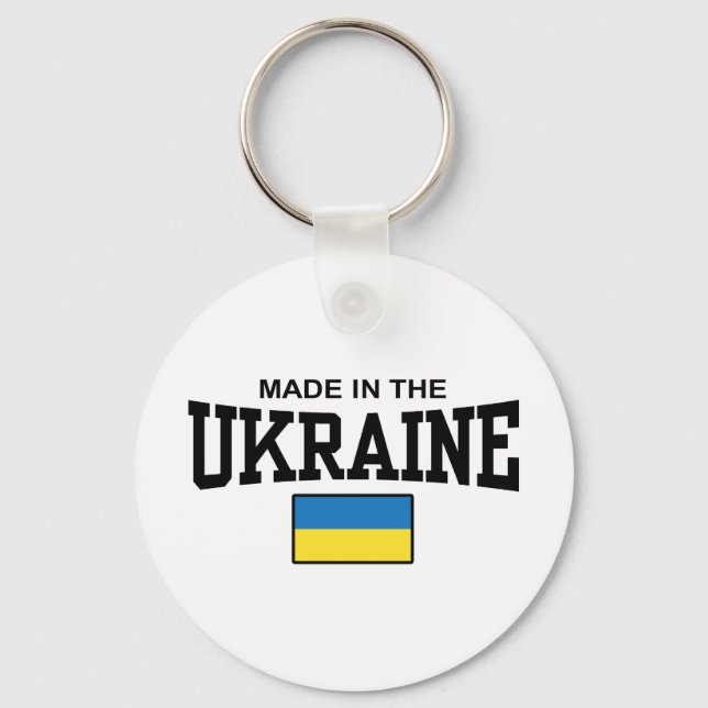 Made In The Ukraine Key Ring (Front)