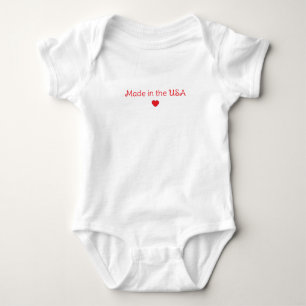 Made in the USA baby girl bodysuit