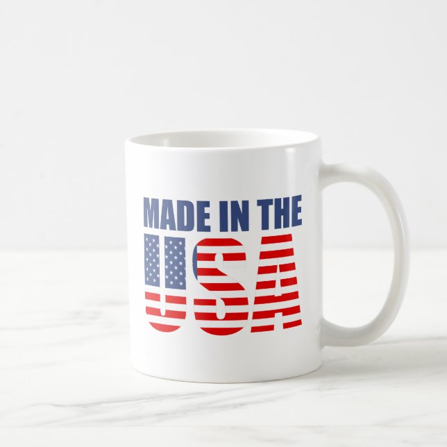 made in the usa coffee mug (Right)