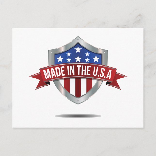 Made in the usa postcard (Front)