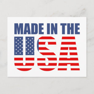 made in the usa postcard