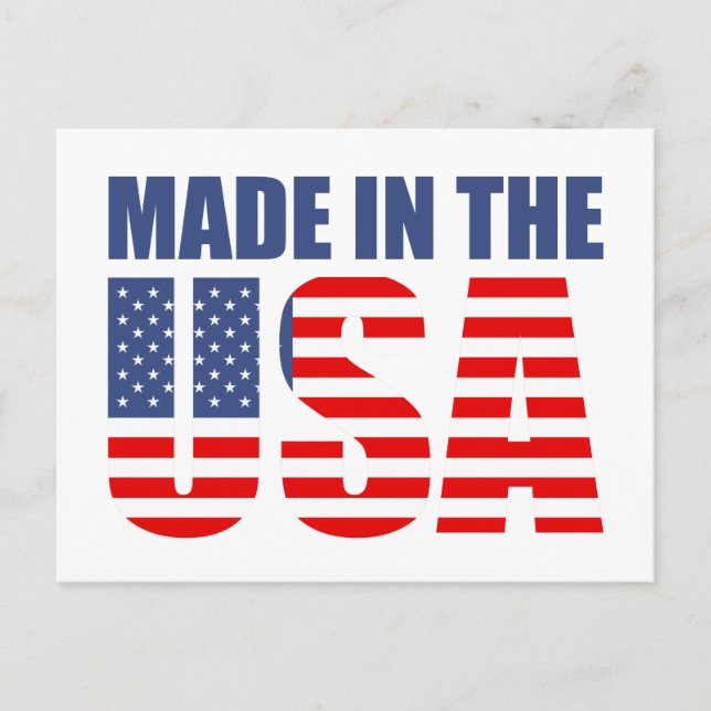 made in the usa postcard (Front)