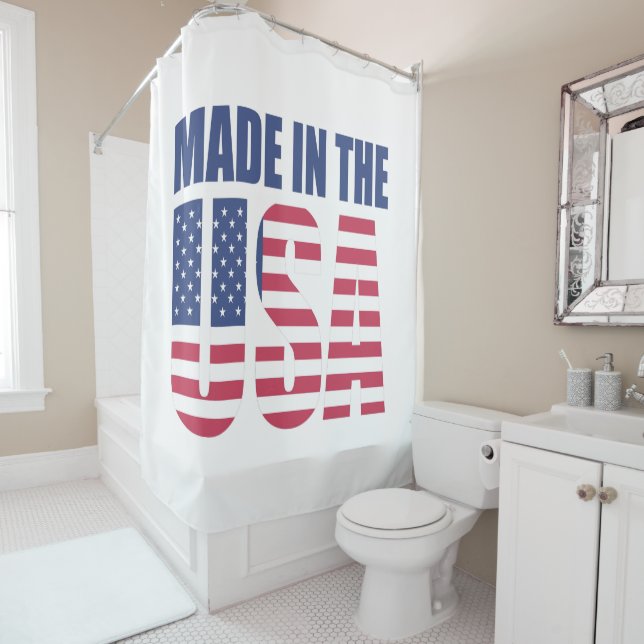 Made in the USA Shower Curtain (In Situ)