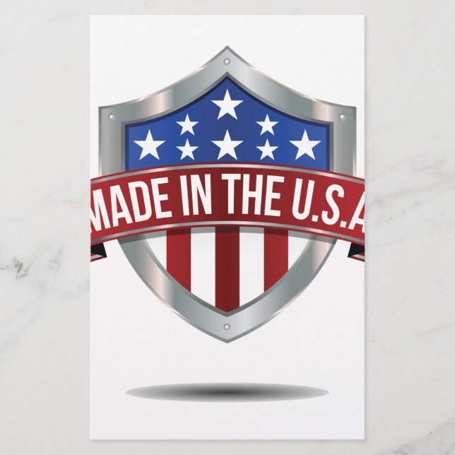 Made in the usa stationery (Front)