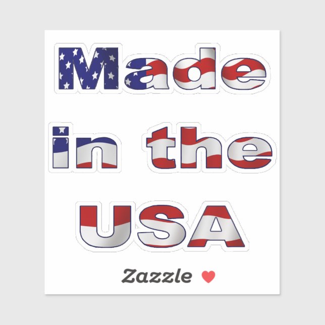 Made in the USA Sticker (Sheet)