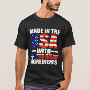 Made In The Usa With Puerto Rican Hoodie T-Shirt