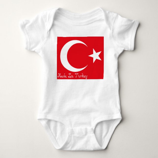 Made In Turkey Baby Bodysuit (Front)