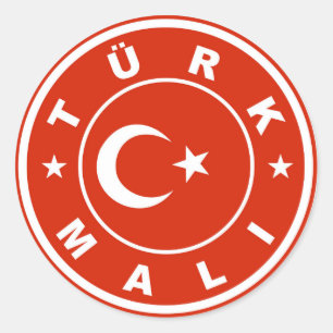 made in turkey country flag label turk mali