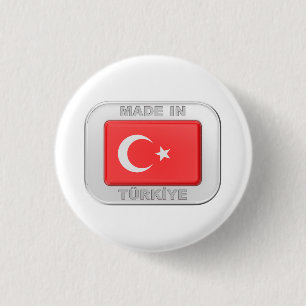 Made in Turkiye 3 Cm Round Badge