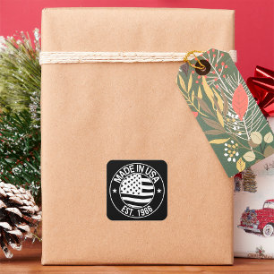 Made In USA 1966 Square Sticker