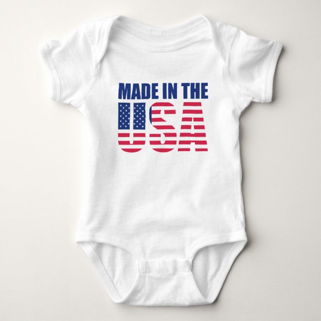 Made in USA Baby Bodysuit (Front)