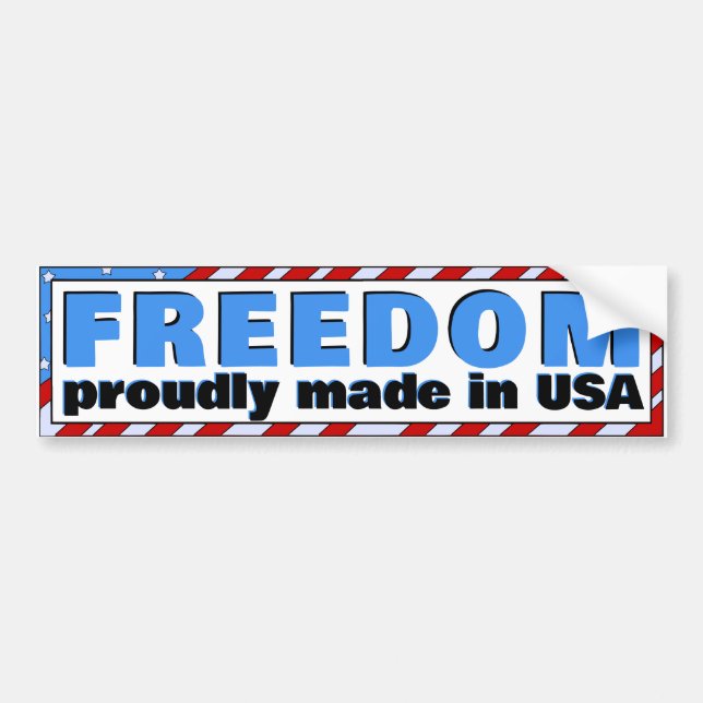 Made In USA Bumper Sticker (Front)