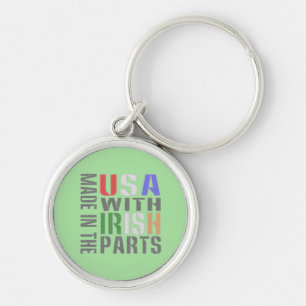 Made in USA Irish Parts Key Ring