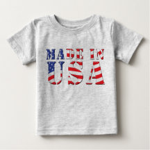 Made In USA Red White Blue Patriotic Colours