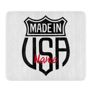 Made in USA Sign Thunder_Cove Beverage Coaster Cutting Board