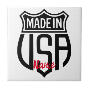 Made in USA Sign Thunder_Cove Ceramic Tile
