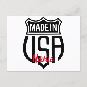 Made in USA Sign Thunder_Cove Holiday Postcard