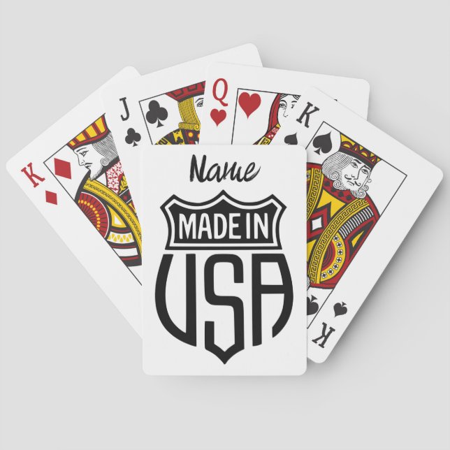 Made in USA Sign Thunder_Cove  Playing Cards (Back)