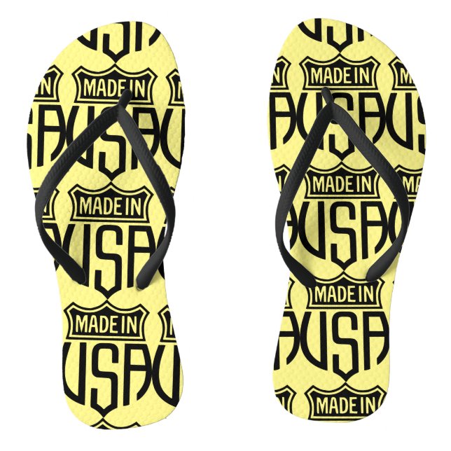 Made in USA Sign Thunder_Cove Thongs (Footbed)
