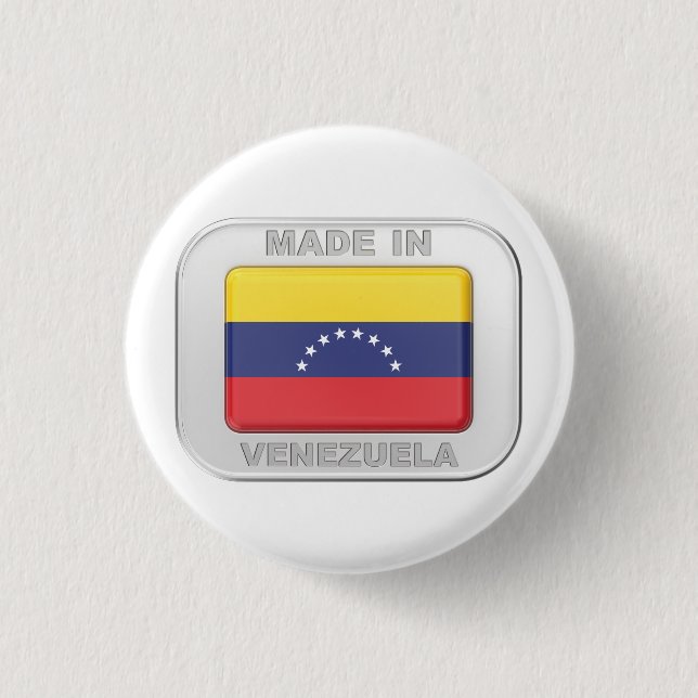 Made in Venezuela 3 Cm Round Badge (Front)