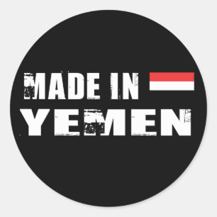 Made in Yemen Classic Round Sticker