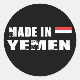 Made in Yemen Classic Round Sticker