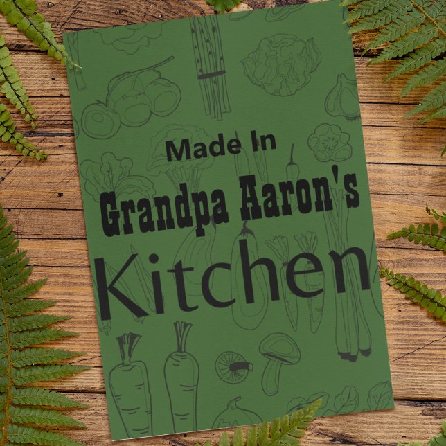 Made In [Your Name] Kitchen Recipe Card Any Colour (Creator Uploaded)