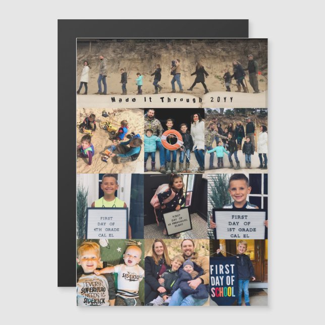 Made It Through COVID 2022 Photo Magnetic Card (Front/Back)