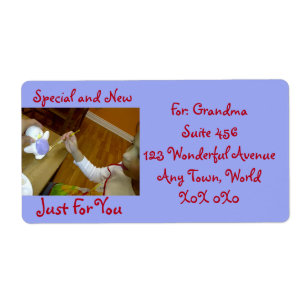 Made Just For You Shipping Label by RoseWrites