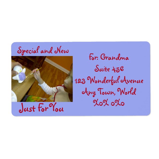 Made Just For You Shipping Label by RoseWrites (Front)