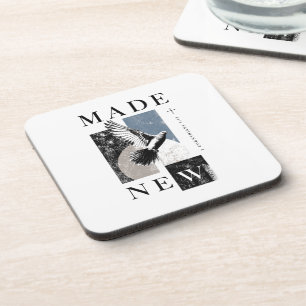 Made New 2 Corinthians 5:17 Brutalist Dove Baptism Coaster