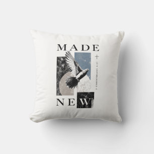 Made New 2 Corinthians 5:17 Brutalist Dove Baptism Cushion