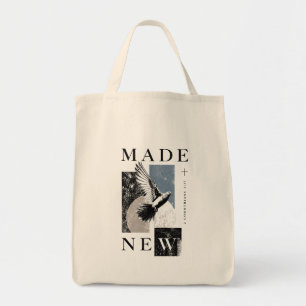 Made New 2 Corinthians 5:17 Brutalist Dove Baptism Tote Bag
