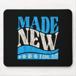 Made New Baptism Christian 2 Cor 5_17 Baptized Boy Mouse Pad
