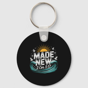 Made New Baptism Shirt Christian Shirts For Youth Key Ring