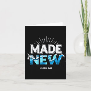 Made New Baptized Baptism Card