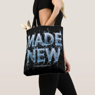Made New Born Again Christian Faith: Water Baptism Tote Bag